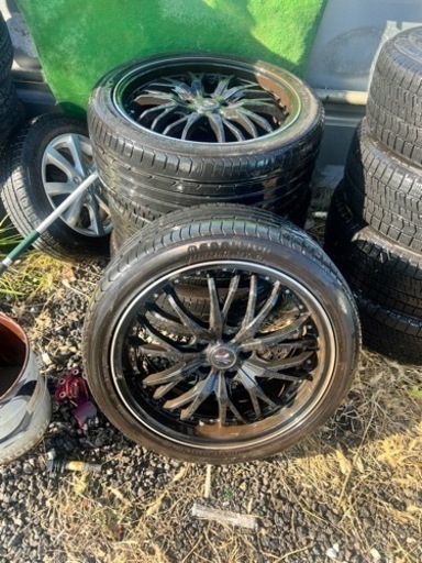 社外アルミホイールタイヤ付き