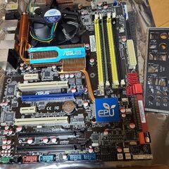 ASUS P5Q DELUXE intel LGA775 Core 2 Duo E8400マザーボード CPU メモリ セットの画像