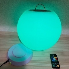 ボール型LEDライト（7色、リモコン付き）の画像