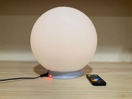 ボール型LEDライト（7色、リモコン付き）