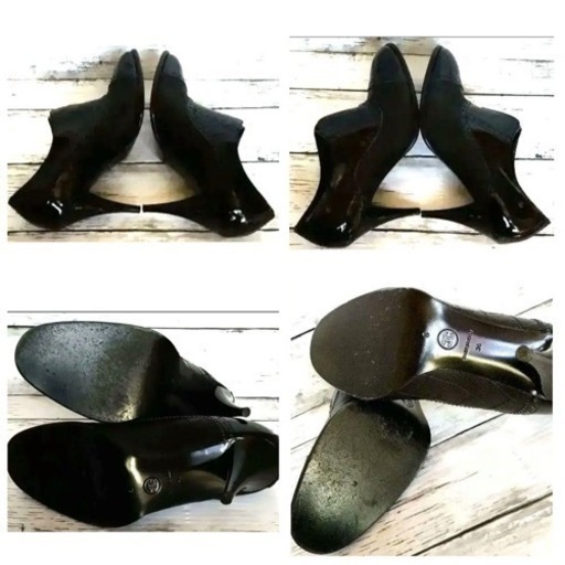 超美品 CHANELマトラッセ ブーティココマーク ブラック ポインテッド