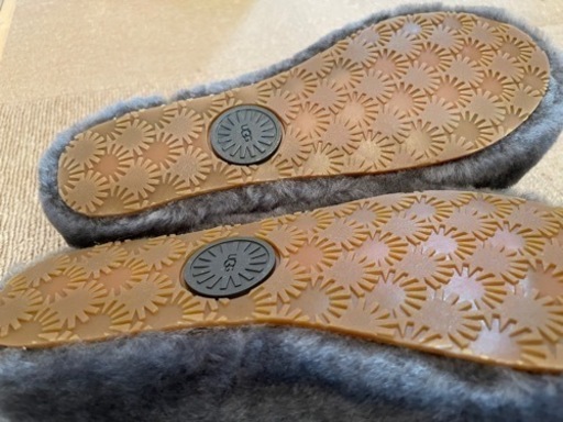 【24センチ】UGG 新品未使用 フラッフイヤースライド サンダル グレー 7