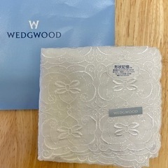 ウェッジウッド wedgewood スワトウ ハンカチ 刺繍ハンカチ
