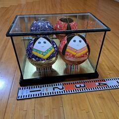 ひな祭り　雛飾り　ｶﾞﾗｽｹｰｽ