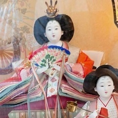 差し上げます お届けも可能　　　　　　　久月 雛人形 『親王官女飾り』　ケース雛の画像