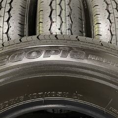 新車外し 2023年製 BS BRIDGESTONE ECOPIA RD613 195/80R15 107/105N LT 15インチ 夏タイヤ 4本 ハイエース キャラバン　(JR494)