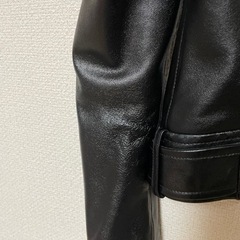 トゥデイフル　リアルレザー　ライダースジャケット　38の画像