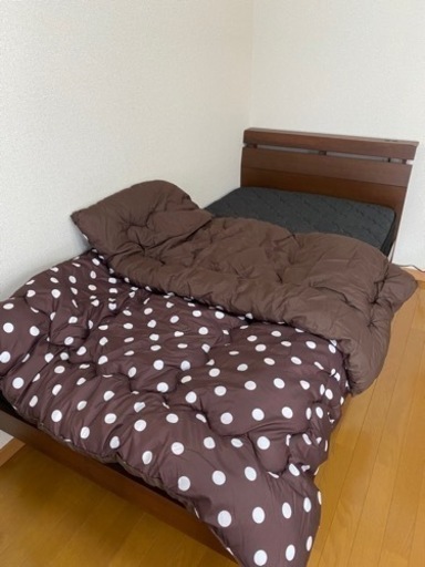 シングルベッド　マット掛布団セット　解体済