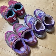 シューズ スニーカー　子供　キッズ　トロピカルージュプリキュア　18cm 3足セット　まとめ売りの画像