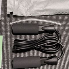 未使用・完品☆FEELCAT なわとび FC1801 黒 屋内外兼用 縄跳びの画像