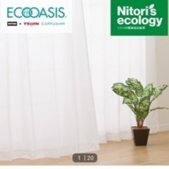 ニトリ　遮熱　レースカーテン　丈198・幅100 2枚