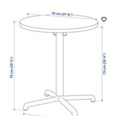 IKEA テーブル※模様替えするため販売1/9までに取りに来れる方※の画像