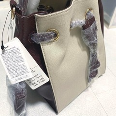大幅値下げ【新品】 zakkaholic キャンバスコンビドロストBAG  ショルダーバッグ ハンドバッグ  ドロスト型 キャンバス素材コンビの画像