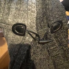 美品　ロングカーディガン　ラビットファー付きの画像
