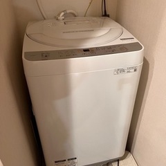 シャープ洗濯機　6kg  2019年度購入の画像