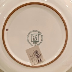 未使用 CALECA プレート 18cm 6枚セット ハンドメイド 皿 食器 イタリア 希少の画像