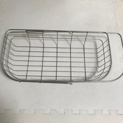 伸縮性　食器水切りラックの画像