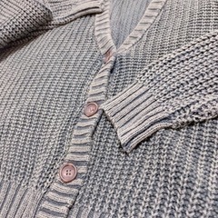 ダメージ系カーディガン グリーン Mサイズくらいの画像