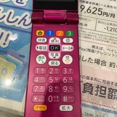SHARP かんたん携帯 9505SH ワインレッドの画像