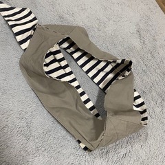 ベーシック抱っこひも　グレー×ネイビーボーダー