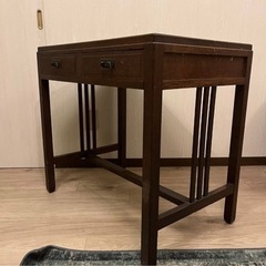 昭和レトロ　片袖机 古家具 勉強机 文机 ワークデスク アンティーク③ 昭和レトロ 片袖机 古家具 勉強机 文机 ワークデスク