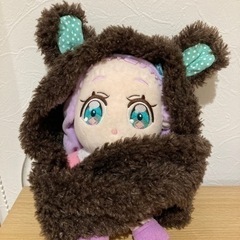 クマ耳 帽子 マフラー 52㌢ キッズ 子供の画像
