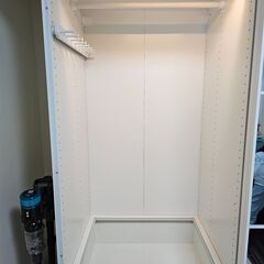 【極上品・IKEA】 高級ガラス扉仕様PAX/AULI・ワードローブ　LED付（システム収納クローゼット）＜10万円相当＞ #18