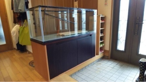 (新品同様おまけ付き)大型水槽1200水槽・水槽台・・LED照明3点セット(コトブキ)