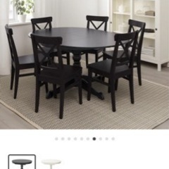 【受渡決定】IKEA 丸テーブル(椅子無し)の画像