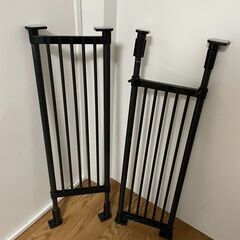 つっぱり棚 強力タイプ マットブラック 2つ
