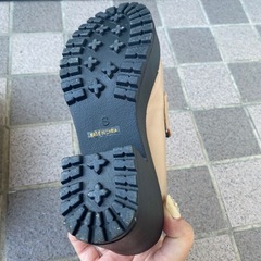 厚底ローファー　ベージュの画像