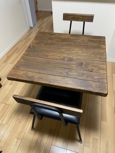 【2/9迄】カフェテーブル チェア×2