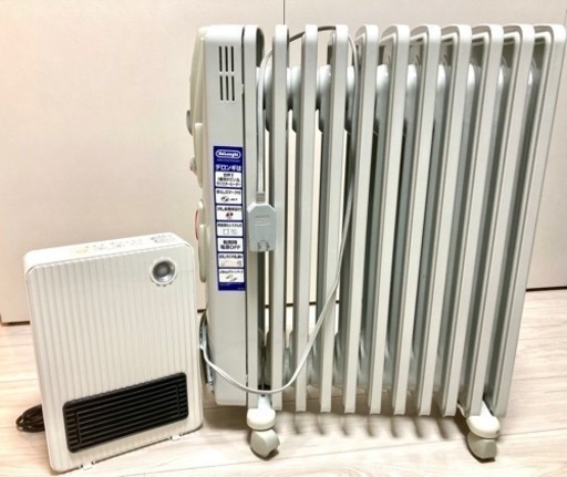 デロンギオイルヒーター R631112EF \u0026 小型セラミックヒーターセット