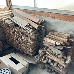 薪　まき　木材　クヌギ　焚き火