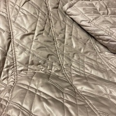 リアルラビットファー　キルティング　ダウンジャケット　Mの画像