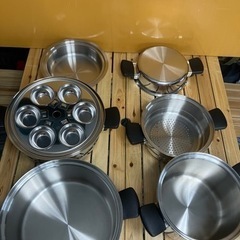 アムウェイクィーン 美品 Amway 鍋 24ピースセット未使用品多数の画像