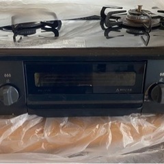 パロマ　2口ガスコンロ　プロパンガス