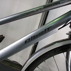 Ｄ222★限定特価　整備済み★ブリヂストン　アルベルト　シルバー★ 中古自転車 【27インチ】の画像