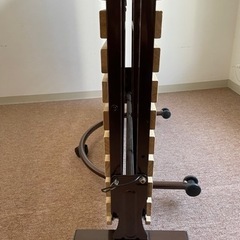 掲載1月末まで　折りたたみ式すのこシングルベッド　ナチュラルの画像