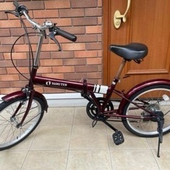 折りたたみ自転車  20インチ  鍵付き  ライト付き  整備済...