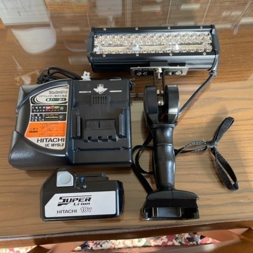 (旧)日立工機 ハイコーキ　LEDライト・充電器・バッテリー 3点セット