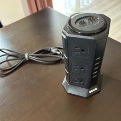タワー式電源タップBEVA 3層縦コンセントの画像