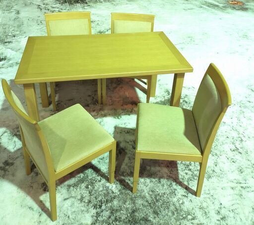 カンディハウス ダイニング5点セット モデル アトロ 幅120cm 奥行き70cm CondeHouse 旭川家具