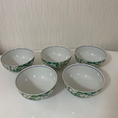 花柄　食器5種セット(各種5点ずつ)の画像