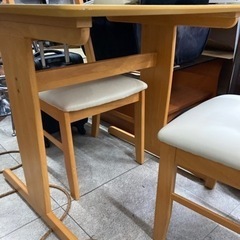 食卓テーブル　椅子2つセット　　リサイクルショップ宮崎屋　佐土原店　24.1.7Fの画像