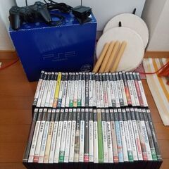 【ソフト57本付き】PlayStation2 本体一式セット 動...