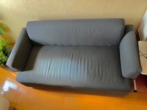 IKEYA ソファ(汚れなし)・ソファーカバー もお付けします。 (1月8日まで）