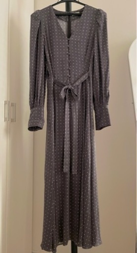 FRAY I.D. フレイアイディー キュプラレーヨンサテンタックワンピース