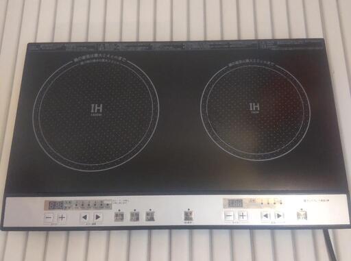 【2022年製】2つ口 IH調理器\n\nPPIT-2IH-BK コンロ