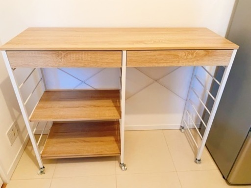 【幅120cm】Cammy ゴミ箱上 レンジラック レンジ台